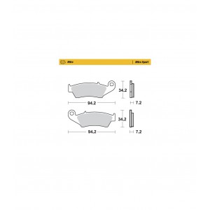 934-22 PASTILLA FRENO NITRO